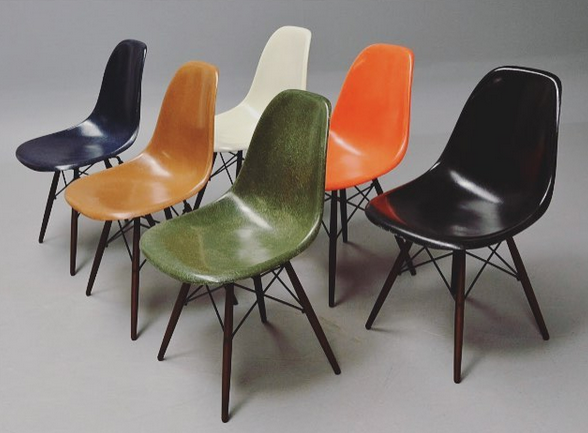 semeia: Charles Eames - shell chairs, assorted colours - 1948 
