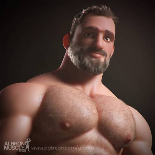 albron111:  Hello guys and girls.   I just finished all the extra renders of all my images of this month for my Patrons.  Here’s a close-up of a naked version of Teddy! :-)  You’ll find Teddy under different angles, dressed and undressed, of course!