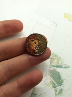 king-smo:  Painted a lion for a cutie