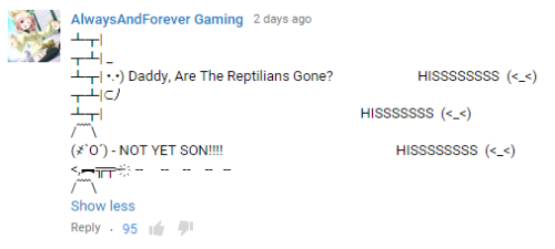 not-a-space-alien:xgustygalaxy:what the fuck are youtube commentsDon’t try and pretend this is someh