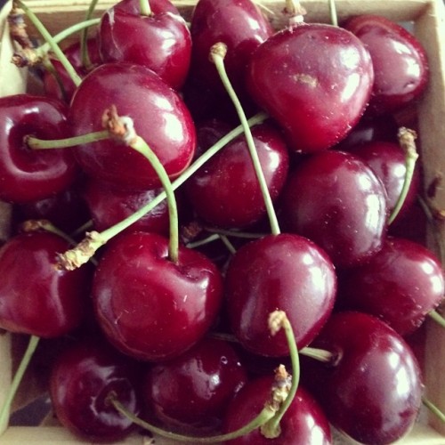 Cherries: rich in anti-oxidants and so gooood #cherries #summer #heathyliving #goodfood #livetoeat #eattolive #eatclean