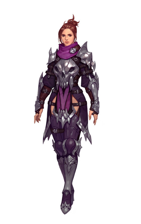 purple assassin Junq Jeon https://www.artstation.com/artwork/LooOr