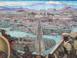 jimlovesart:  Diego Rivera - The city of Tenochtitlan.