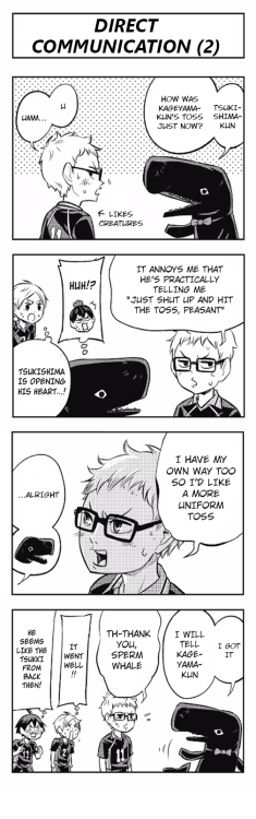 ladder-chan: Let’s Haikyuu!? Chapter 42: Direct CommunicationCr: ShonenJump+ For our other Let’s H