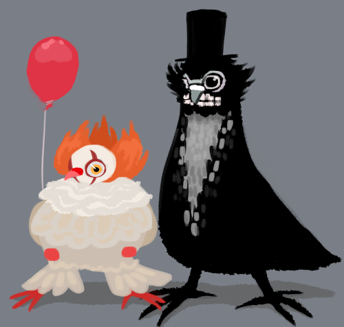 Happy Halloween from your favorite funny bird, Pigeonwise and his partner the Babadove