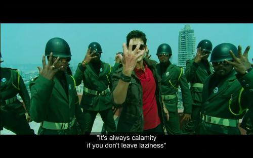 Motivational message from Dookudu