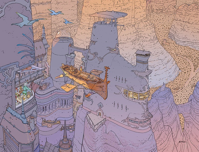 unoetrino:  ungoliantschilde:  Jean Giraud aka “Moebius” or “Gir” produced
