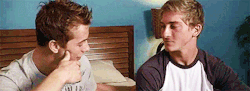 tumblinwithhotties:  I love that moment when you are flirting with a guy and then you realize it’s gonna happen and you start…that moment when you move in is intoxicating. Dru and Jarrett for corbinfisher (gifs by pummelmehummels) 