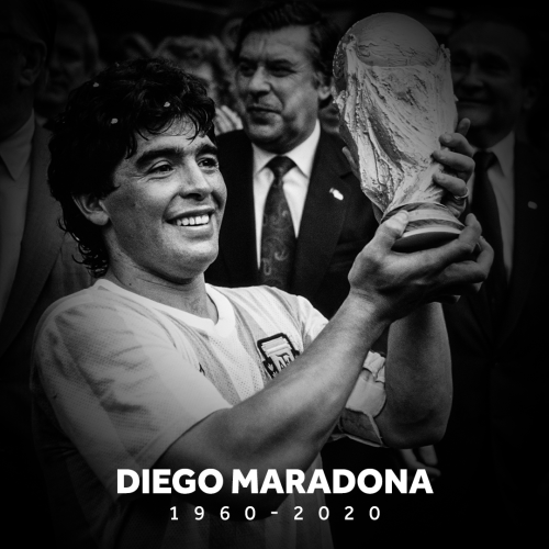 ctolisso:Football legend, Diego Maradona has died at the age of 60. RIP