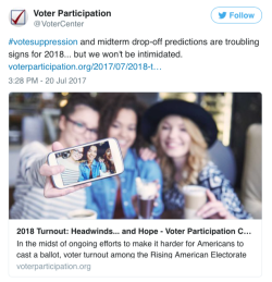 thunderboltsortofapenny:  mikkeneko:  thefingerfuckingfemalefury:  micdotcom:  New study projects a stunning drop in 2018 millennial voter turnout in battleground states The 2016 presidential election — and its outcome — may have given plenty of Americans