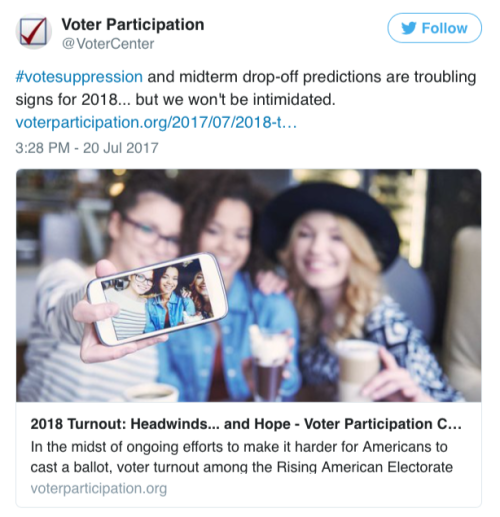 bigmammallama5:micdotcom:New study projects a stunning drop in 2018 millennial voter turnout in batt