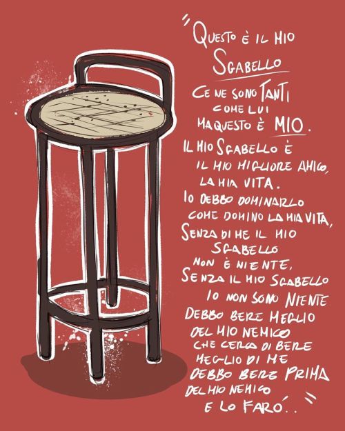 “Il mio Sgabello” (after Full Metal Jacket) ❤️ #lecantinedivillanellcote #denismedri #sg