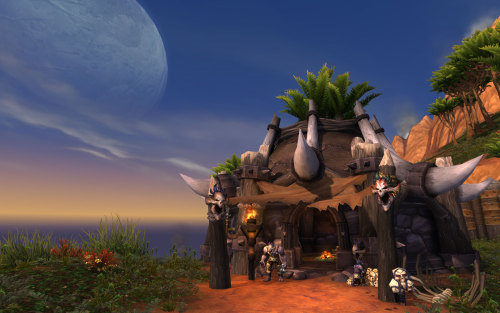 onceuponawarcraft:  Daily life in Broken Horn Village…