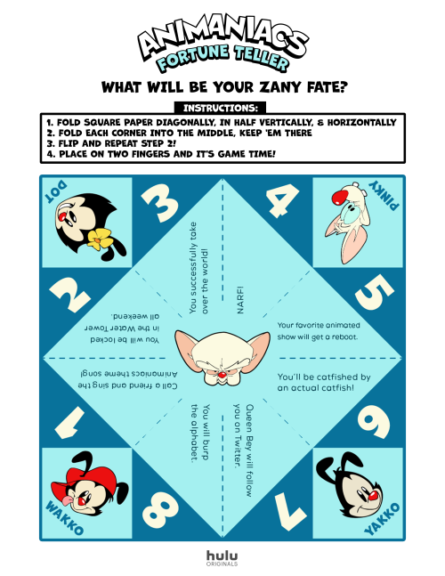 Let us help you determine your zany fate with our fortune teller! Just print to play and watch #Anim