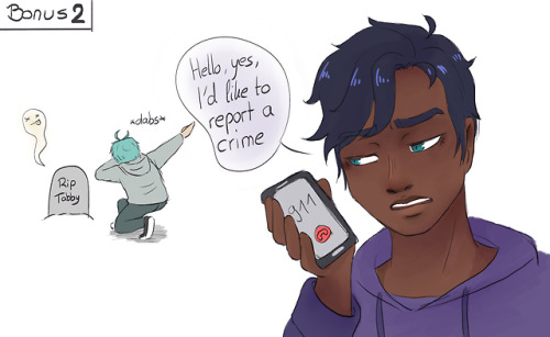 While our main character is… busy (?) Here is Derrick! he’s probably the most normal of the bunch. H