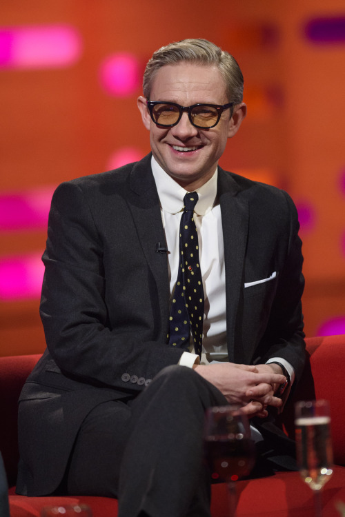 【HQ】April 28, 2016 - London, UK - Martin Freeman during filming of The Graham Norton Show, at The Lo