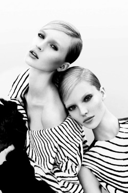 amy-ambrosio:  Sasha Luss & Nastya Sten