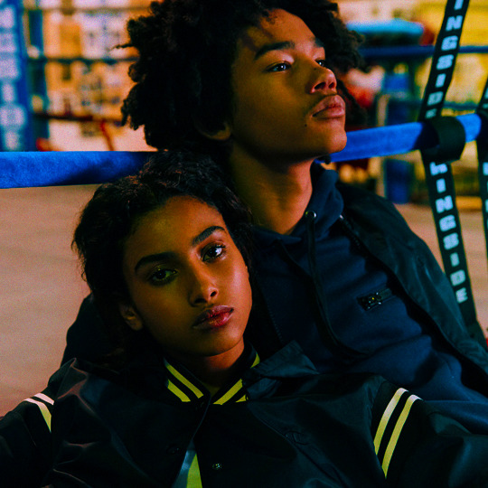 versacegods:  Imaan Hammam and Luka Sabbat for the Urban Outfitters and Champion