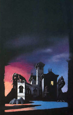 Karel Thole’s cover illustration for the 1980 edition of I mostri allangolo della strada, an Italian collection of Lovecraft stories. #when your haunted house is bisexual #karel thole#lovecraft#dutch artists#1980s art#Cthulhu mythos
