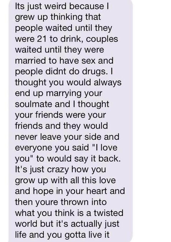"We're all a little weird"