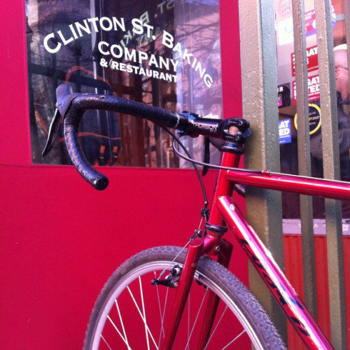 kinkicycle:Seen locked up on the street in L.E.S today. Nice Rosko. I touched it to see if the watch