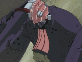 mecha-gifs:  Awesome Mecha Fights 6/??Big O vs. Big Duo