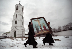 20aliens: Two monks carrying an iconby Sergey Maximishin 