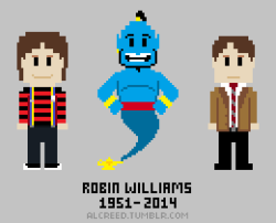 it8bit:  Robin Williams (1951 - 2014) Created by Al Creed