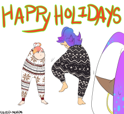 squid-nerds:  this week is going to be hetic so here’s a holiday doodle &lt;3
