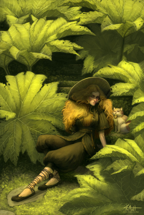 “Hesta’s Garden” - Hesta is a witch that lives in a tiny cottage in a vast garden,