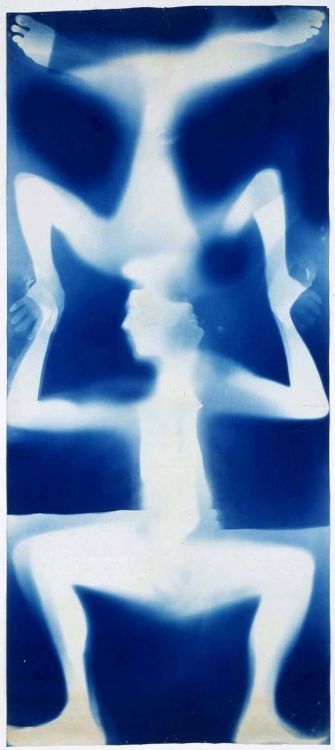 Untitled [double Rauschenberg] CA. 1950 Robert Rauschenberg and Susan Weil Monoprint: exposed bluepr