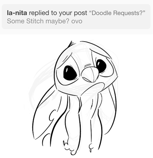 I Dunno Why I Drew Stitch Sad, But I’m Sure Its Nothing Too Serious ^_^ Hugs Shall Cheer Him Up. And