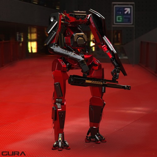 GURA Red Bridge Guard Droid ~ EDONGURAZIUwww.edonguraziu.com