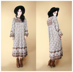 elzaburkart:  Fresh arrivals in the shop!!  Pick up this amazing indian dress at www.fauveandhunter.com