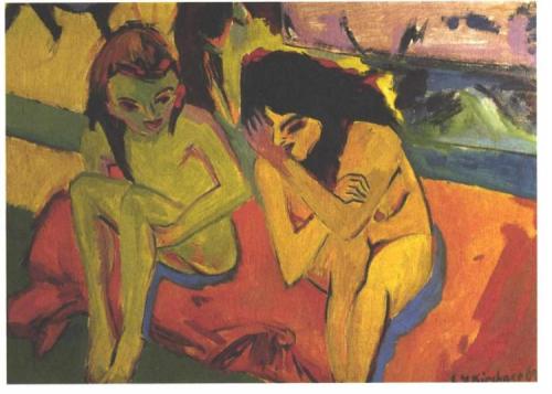 Two Girls Ernst Ludwig Kirchner  1907