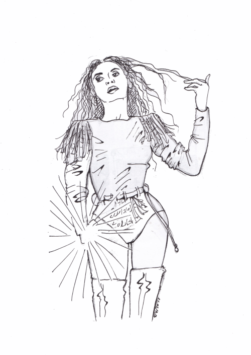 I’ve missed you!Back to my roots - some good old fashioned Bey fan art. To celebrate her Beych