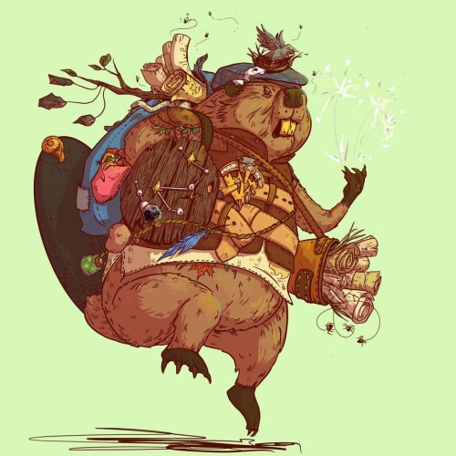 Pépin the beaver druid became the new leader of his family after his father choked on a salmon bone.
