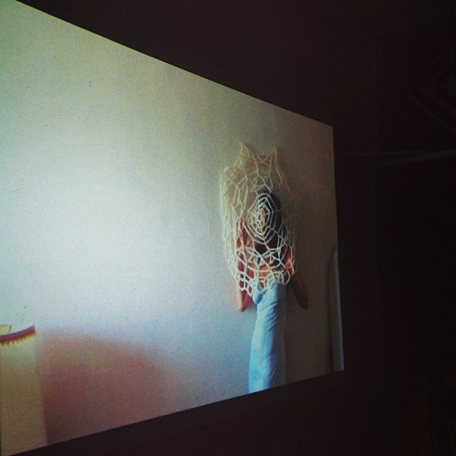 Still from my video ‘Temporal’ as it was screened at Cairo’s Expo 91.