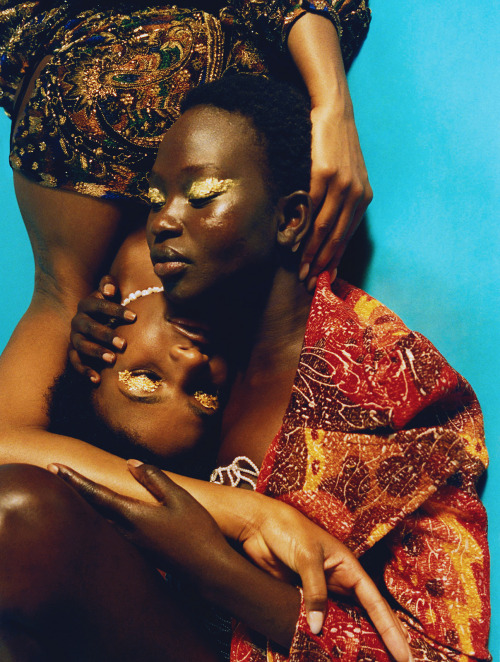 Aweng Chuol and Alexus Ade-Chuol by Markn for Document Journal, Spring/Summer 2020