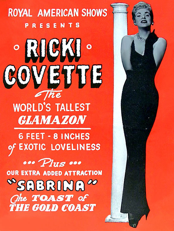   Ricki Covette (aka. Irene Jewell) appears on the cover of a Souvenir Program for