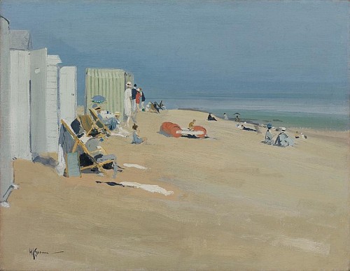 The Raft, Bexhill on Sea   -     Sir Herbert James Gunn British, 1893-1964 oil on canvasboard, 35.5 