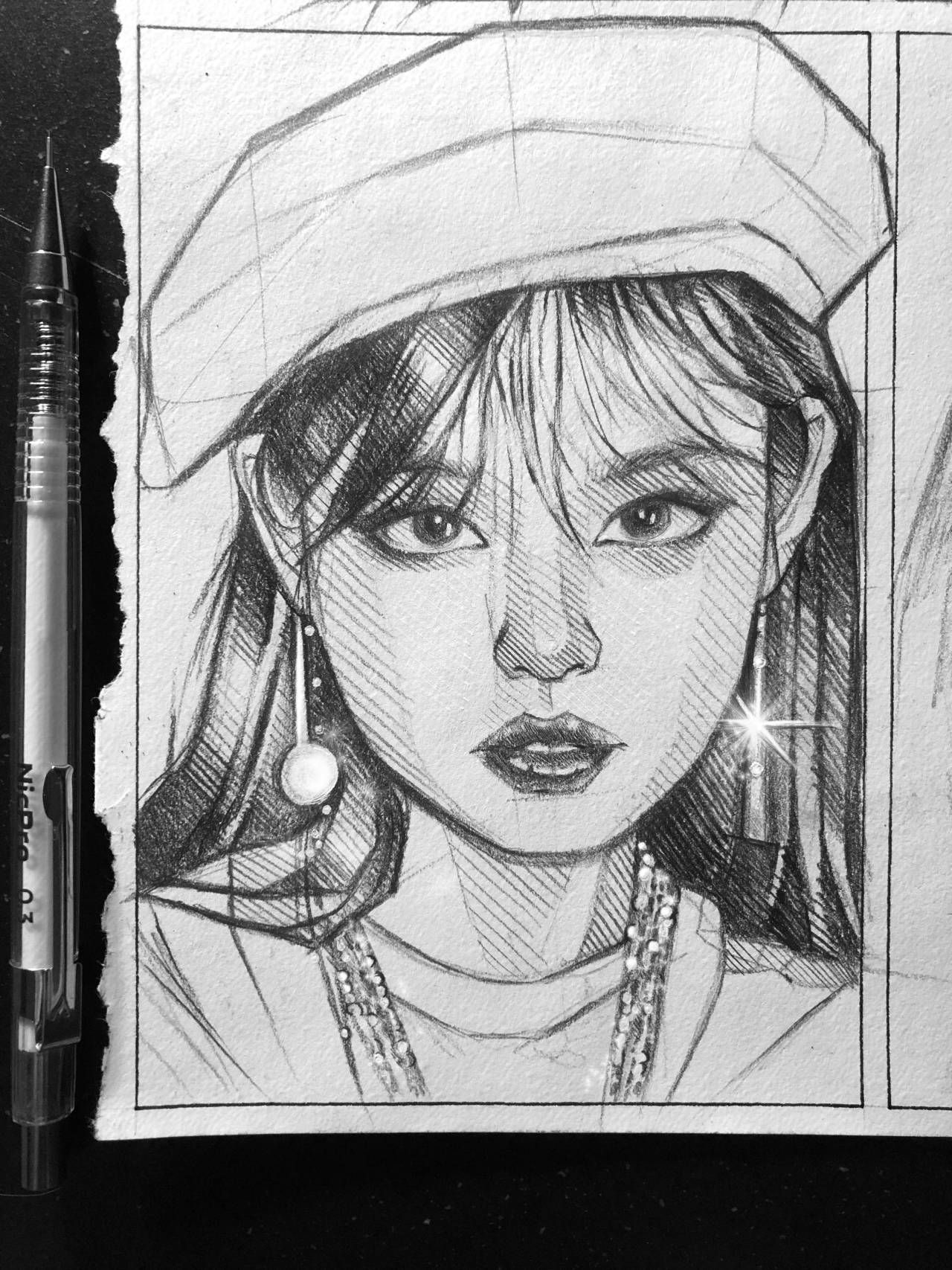 Discover 75+ jennie kim sketch best - seven.edu.vn