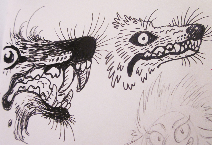 galleytrot:  inktober 1: mostly ink sketchdump of lots of doggos because i didn’t