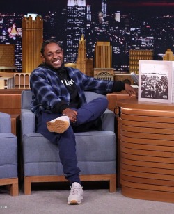 kendrickcole:  Kendrick on Jimmy Fallon | 1/7 😍😍