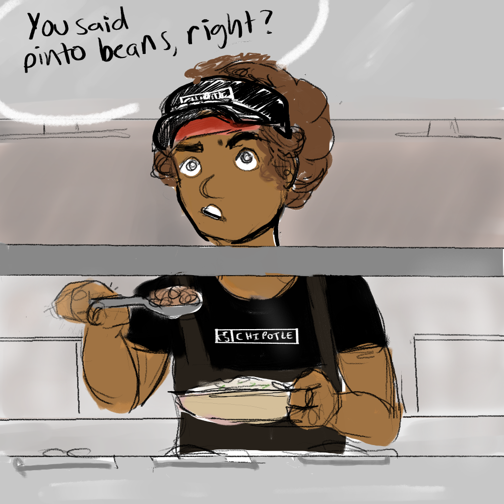 streetviolet:  the Chipotle AU: the AU no one needed but is getting anyway  and