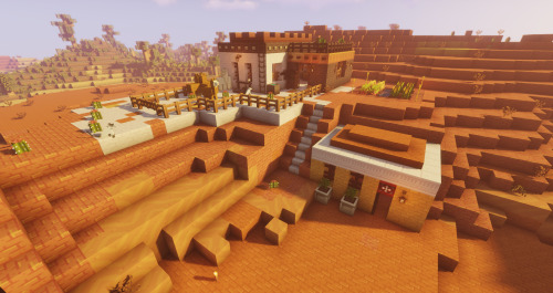 A mesa build / ranch for my llamas, inspired and very much influenced by @chillcrafting‘s build here