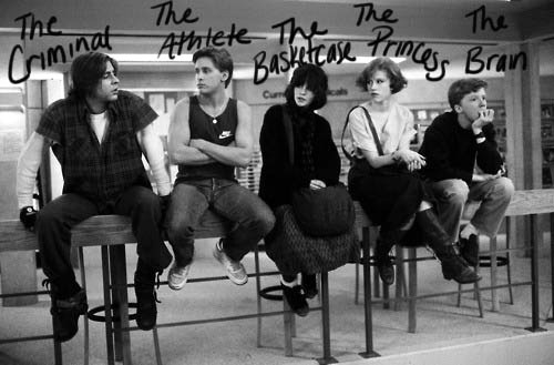 foreverwishingtobeperfect:The Breakfast Club.A film that taught people that we aren’t as different a