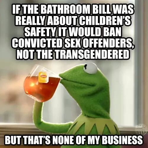 liberalsarecool:The ‘bathroom bill’ is just a dog whistle to remind hateful misinformed people to vo