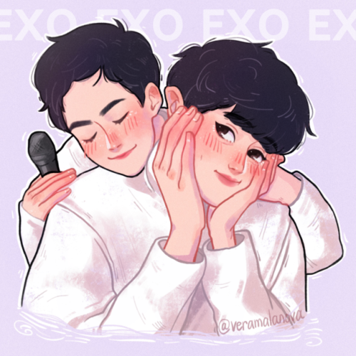 Xiuyeol were too cute at #elyxiondot chanbaek who?? chenmin who???
