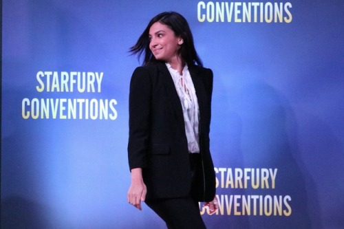 sanverscentral:Chyler and Floriana on stage at The Ultimates opening ceremony – May 11 x